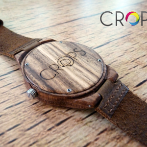 Engraved wooden clocks