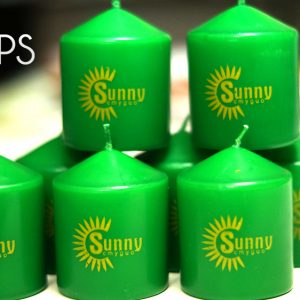 Candle making with logo