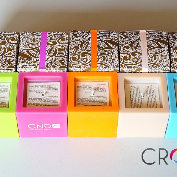 Candle making with logo