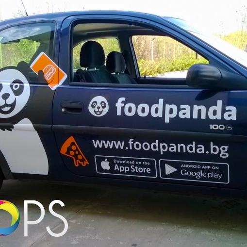 Advertising film for cars