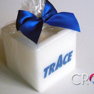 Christmas candles with logo