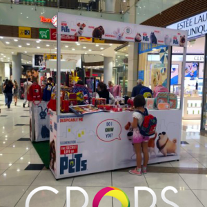 Advertising booth for promotion