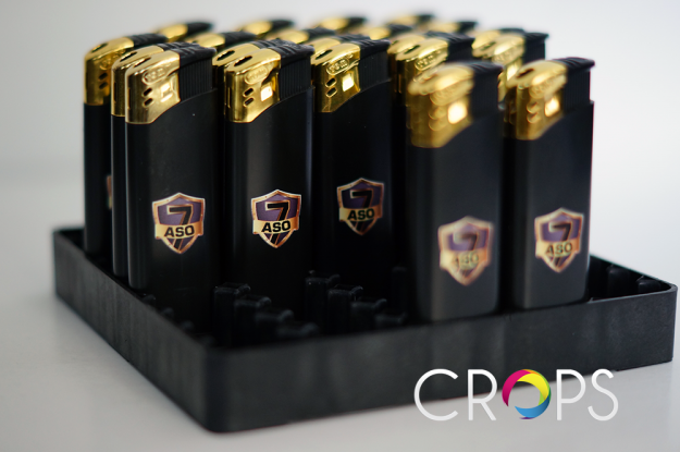 Printing of promotional lighters