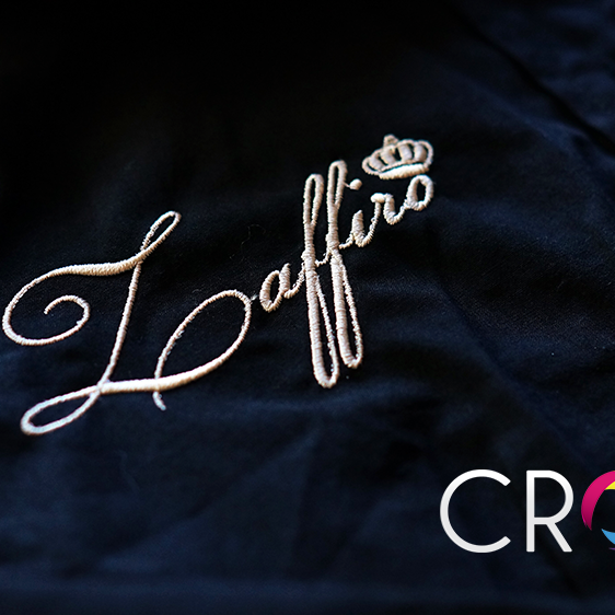 Embroidered logos, advertising agency