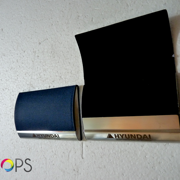 Branded bussines card holders, advertising agency