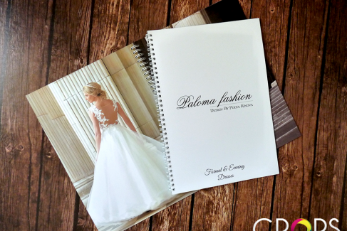 Catalog of wedding dresses, advertising agency