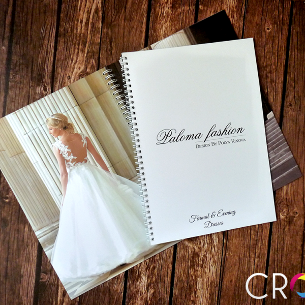 Catalog of wedding dresses, advertising agency