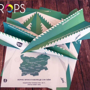 Advertising leaflets, advertising agency