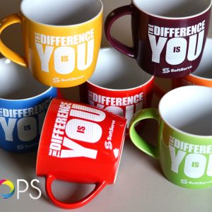 Colorful Coffee Mugs, advertising agency