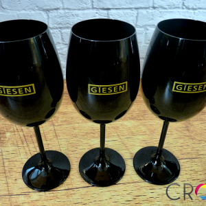 Glasses with logo Giesen, advertising agency