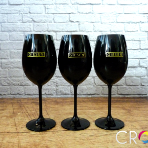 Glasses with logo Giesen, advertising agency