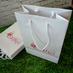 Paper Bags for Hair studio Evima, advertising agency