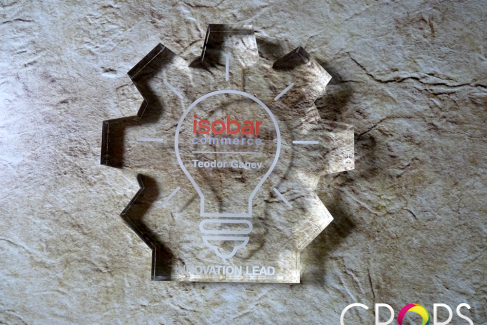 Plaques for Isobar, advertising agency