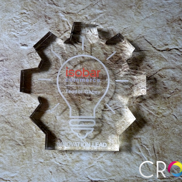 Plaques for Isobar, advertising agency