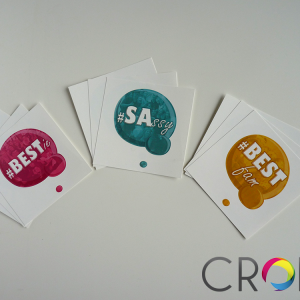Colourful stickers, advertising agency